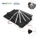 Alapure Aktivkohlefilter geeignet für Brandt AS0062460 (3 Stück)