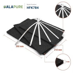 Alapure Aktivkohlefilter geeignet für DeDietrich AS0062460 (3 Stück)