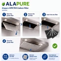 Alapure Aktivkohlefilter geeignet für Brandt AS0062460 (3 Stück)