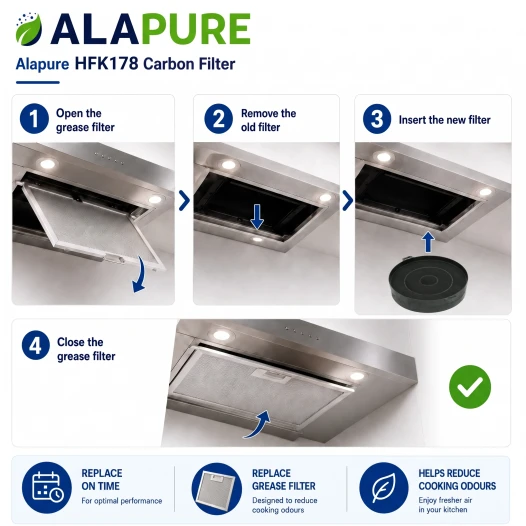 Alapure Aktivkohlefilter geeignet für KKT Kolbe 353121 / 00353121
