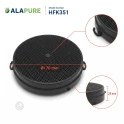 Alapure Aktivkohlefilter geeignet für Falmec 103050091 / Nr. 6 (2 Stk.)
