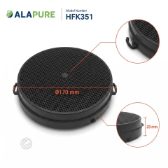 Alapure Aktivkohlefilter geeignet für Falmec 103050091 / Nr. 6 (2 Stk.)