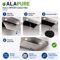 Alapure Aktivkohlefilter geeignet für Falmec 103050091 / Nr. 6 (2 Stk.)