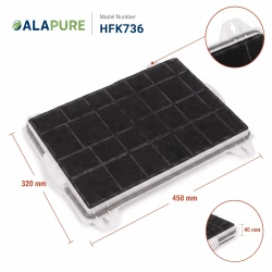 Alapure Aktivkohlefilter geeignet für Balay 00460736 / 460736