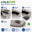 Alapure Aktivkohlefilter geeignet für Constructa 17000965 / 11018700