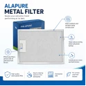 Alapure Metallfilter geeignet für Neff 362380 / 00362380 320x220mm