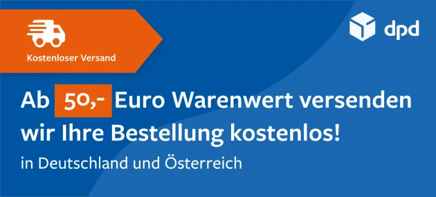 Kostenloser Versand ab €30