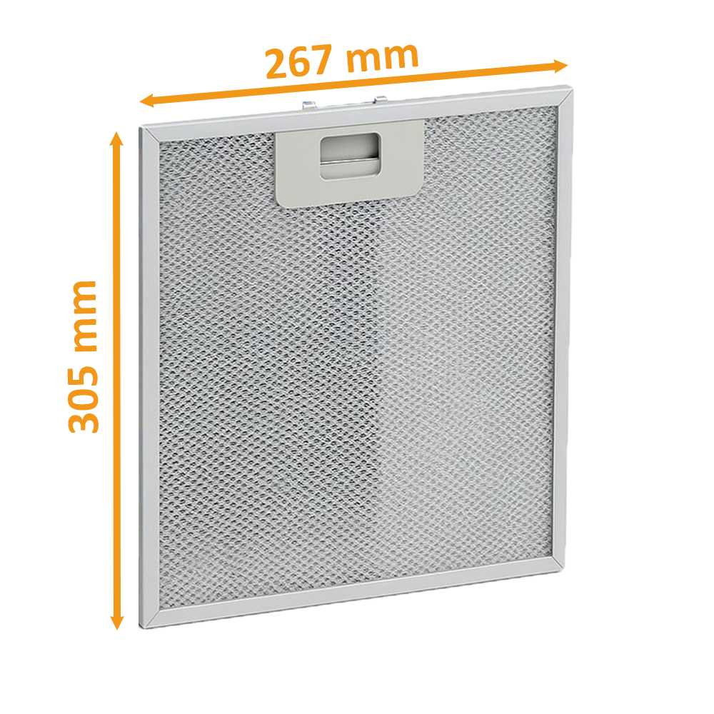 Alapure Metallfilter geeignet für AEG 4055250429 304x267x9mm